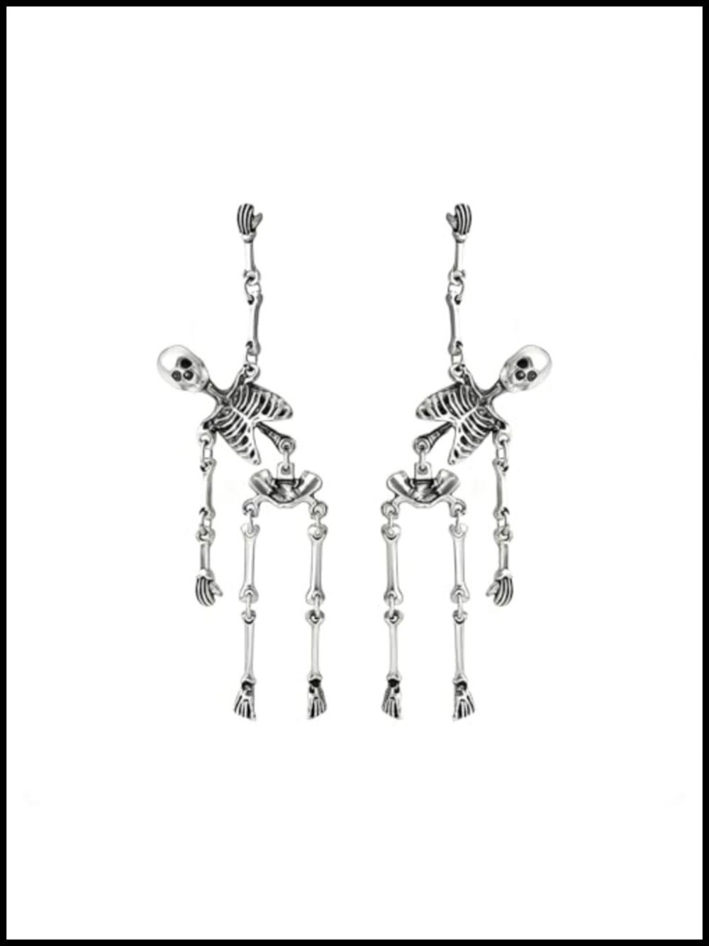 Gothic Skull Skeleton Drop Dangle Earrings Halloween Party Cosplay Jewelry Alloy